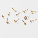 Accessorize London Women's Z Range Set Of 12X Sparkle Stud Earrings