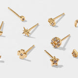 Accessorize London Women's Z Range Set Of 12X Sparkle Stud Earrings