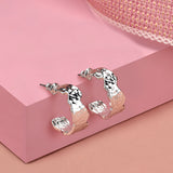 Accessorize London Women's Mini Raw Edge Hoop Earrings
