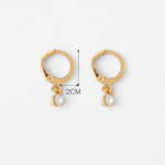 Accessorize London Crystal Droplet Huggie Hoop Earrings