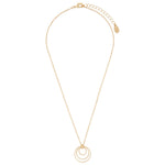 Accessorize London Women's Gold Circle In Circles Pendant Necklace