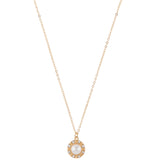 Accessorize London Women's Pearl & Pave Pendant Necklace