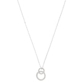 Accessorize London Women's Textured Circle Link Pendant Necklace