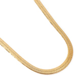 Real Gold Plated Omega Chain Pendant Necklace For Women By Accessorize London