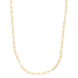 Accessorize London Women's Z Plain Paper Clip Chain Necklace