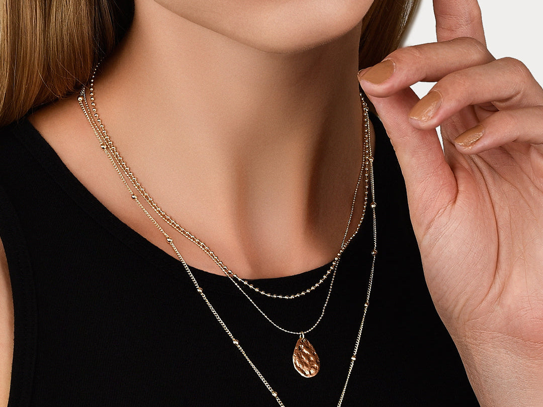 Accessorize London Women's Pack of 2 Coin Layered Pendant Necklace