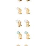 Accessorize London Pack Of 5 Pretty Clip On Earrings