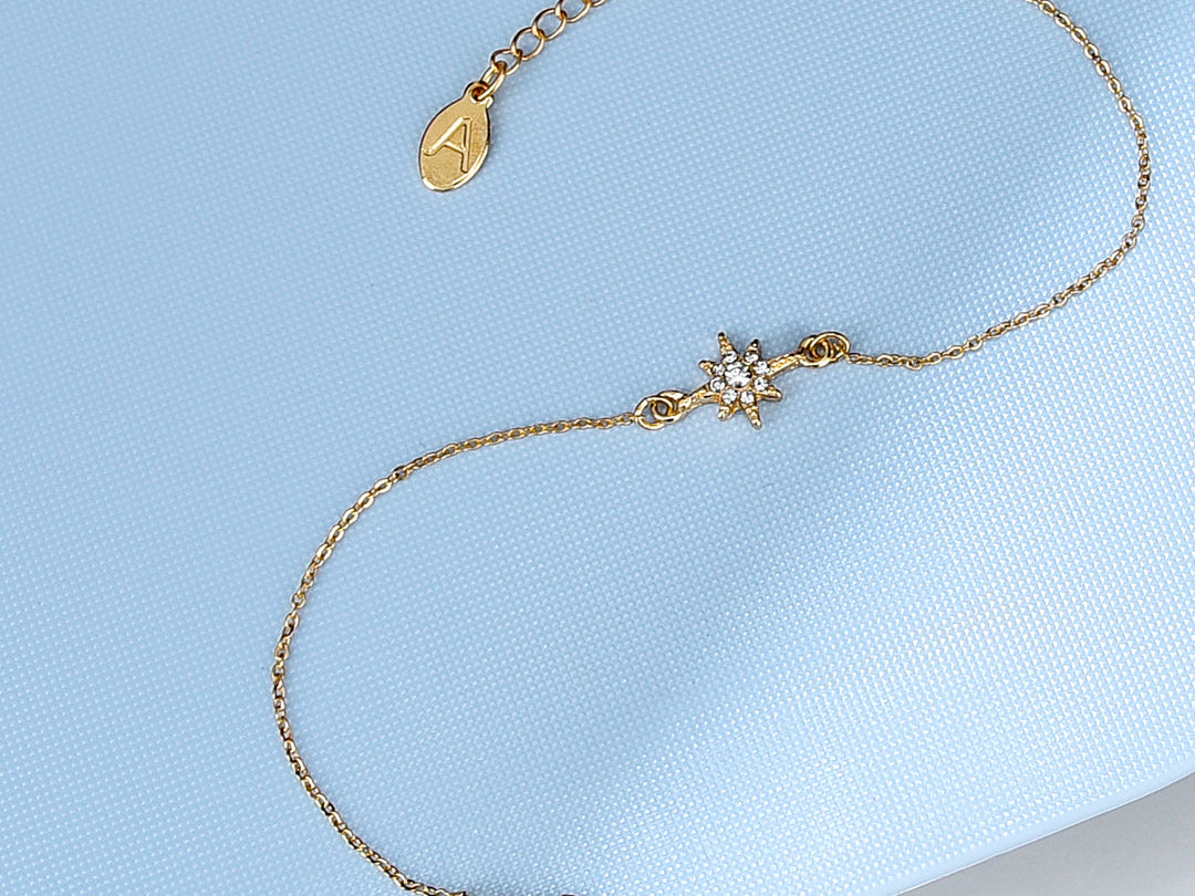 Accessorize London Women's Star Crystal Clasp Bracelet