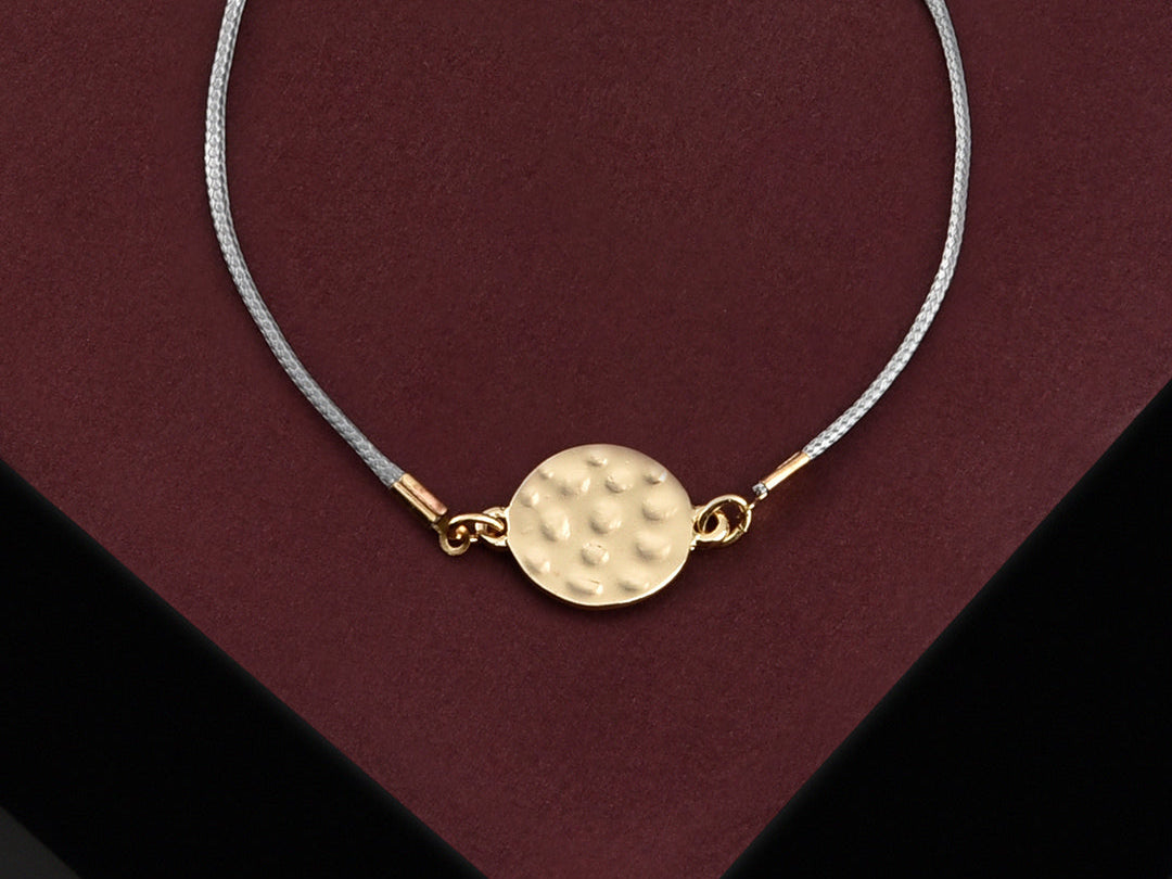 Accessorize London Women's Beaten Circle Friendship Bracelet