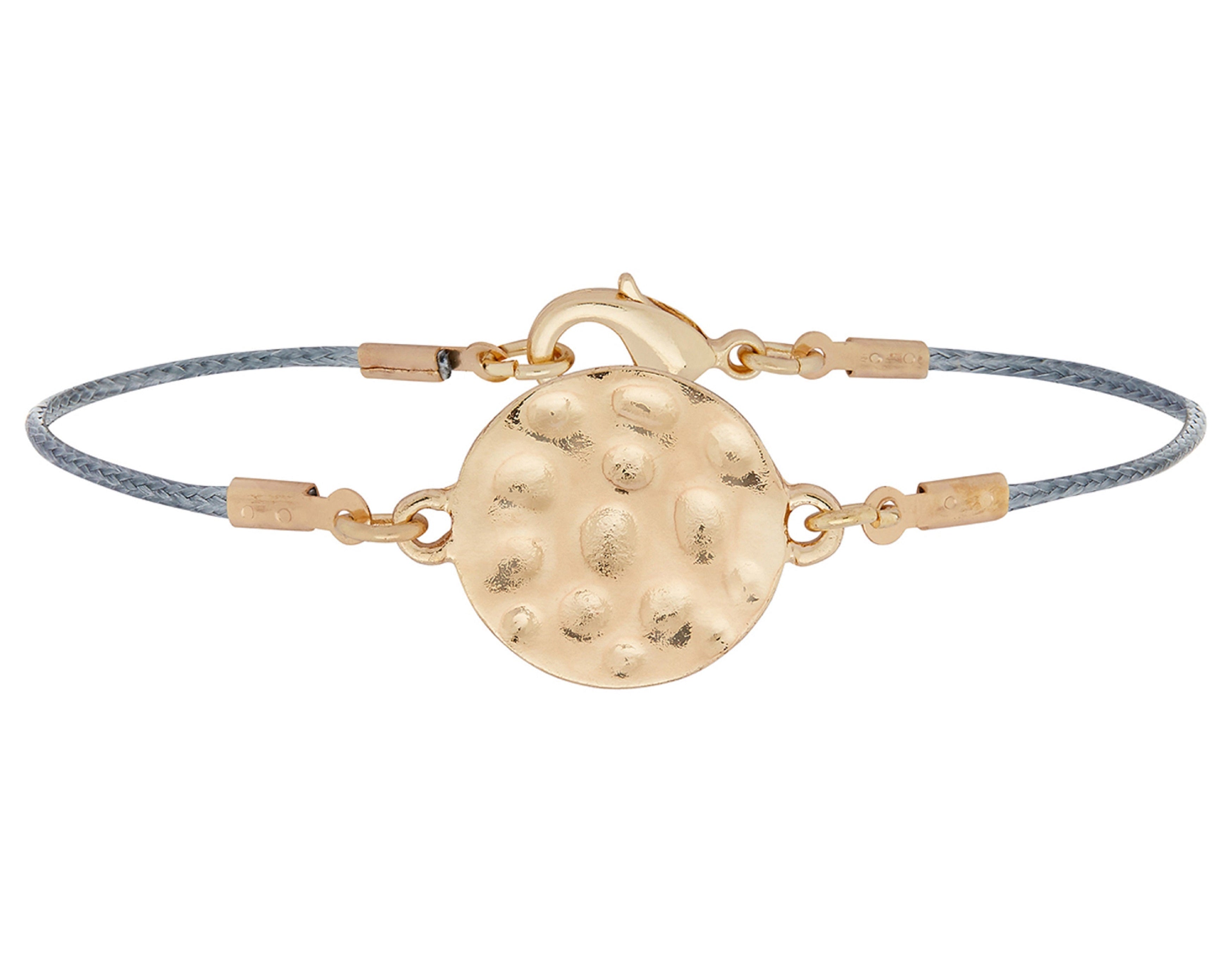 Accessorize London Women's Beaten Circle Friendship Bracelet