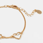 Accessorize London Women's Heart Station Bracelet