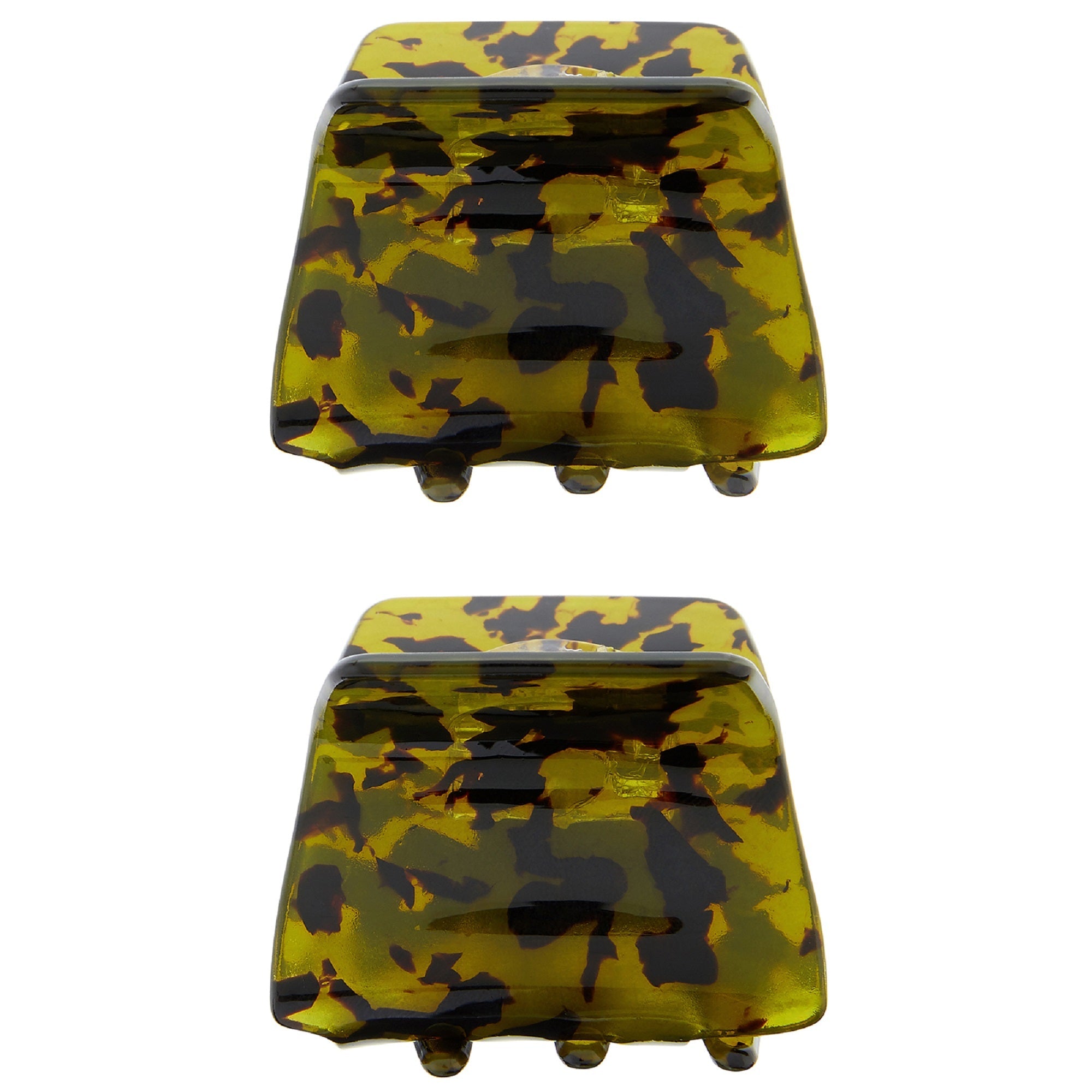 Accessorize London Women's Bull Dog Hairclip Set