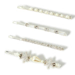 Accessorize London Crystal Star And Pearl Hair Slide Set