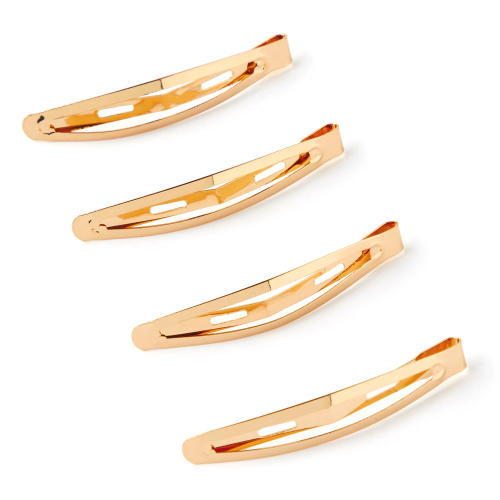 Accessorize London Pack Of 4 Gold Snapping Hair Clips