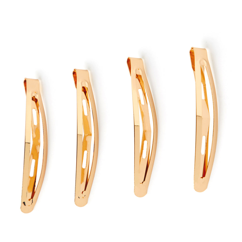 Accessorize London Pack Of 4 Gold Snapping Hair Clips