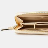Faux Leather Large Zip Around Wallet