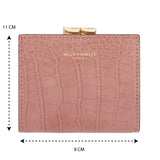 Accessorize London Women's Faux Leather Pink Clip Frame Bella Wallet