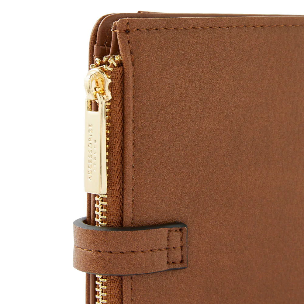 Accessorize London Women's Faux Leather Mini Cardsafe Flip Lock
