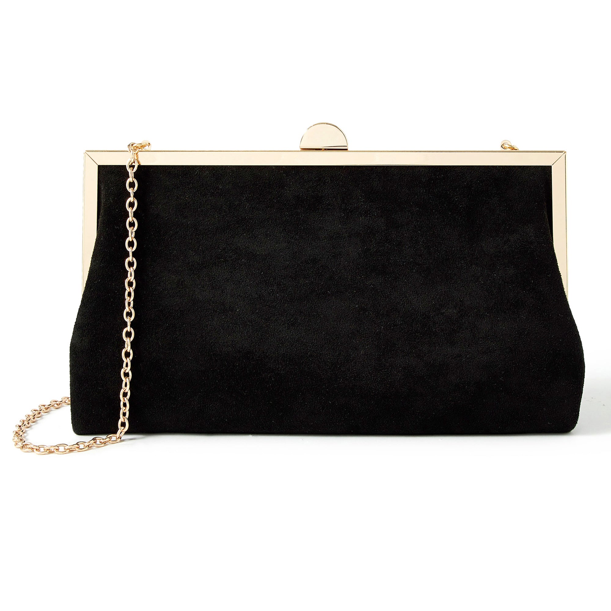 Black and cheap ivory clutch bag