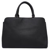 Accessorize London Women's Faux Leather Black Maddie work bag