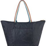 Accessorize London Women's Rainbow Packable Shopper Tote Bag