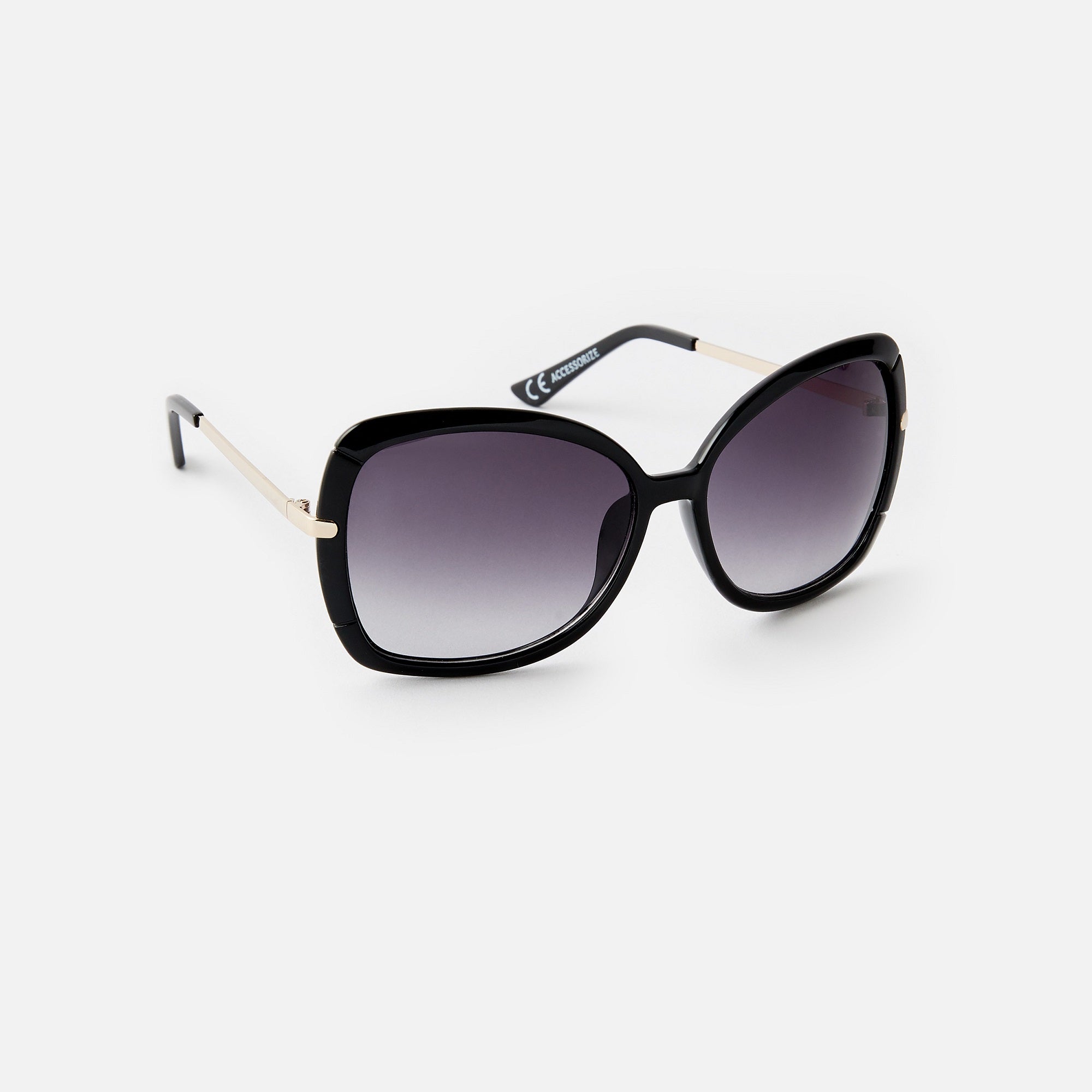 Accessorize London Sophie Metal Detail Square Sunglasses