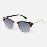 Accessorize London Cally Clubmaster Gold Sunglasses